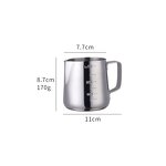 Coffee Cup Manufacturer - Stainless Steel Pull Flower Foam Milk Heat-resistant Latte Jug Pot Anti-scalding