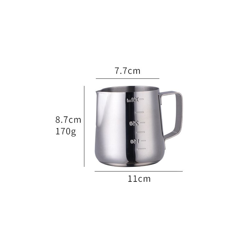 Coffee Cup Manufacturer - Stainless Steel Pull Flower Foam Milk Heat-resistant Latte Jug Pot Anti-scalding