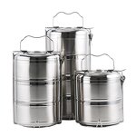 Tiffin Carrier Manufacturer - Stackable Take Away 2/3/4Layers Stainless Steel Metal Lunch Box