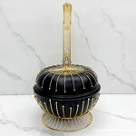 Chafing Dish Manufacturer - Hotel Restaurant Party 8L Stainless Steel Bead Hanging Stove Black Buffet with Alcohol Furnace