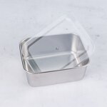 Food Storage Container Manufacturer - Durable Hotel Restaurant Kitchen Small Stainless Steel Metal With PP Lid