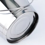 Ice Bucket Manufacturer - 1.5/2/3/4/5/6L Round Stainless Steel Metal Tin Beer Bottle Cooler for 6 Bottles With Matte Surface