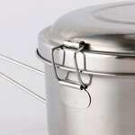 Tiffin Carrier Manufacturer - Take Away Metal Single Layer Stainless Steel 401 Food Container Lunch Box With Handle