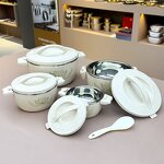 Hotpot Sets Manufacturer - Hot Selling Capacity1L+2L+4L+6L Stainless Steel Food Warmer Set Bento Lunch Box Casserole Container