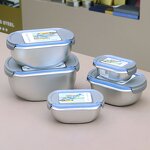 Lunch Box Manufacturer - Portable Stainless Steel 1000ml Food Storage Container with Heating Feature for Workplace