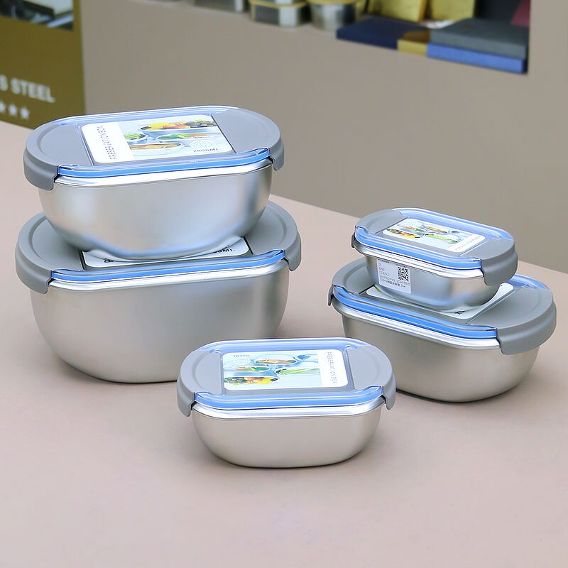 Lunch Box Manufacturer - Portable Stainless Steel 1000ml Food Storage Container with Heating Feature for Workplace