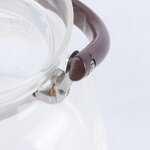 Glass Tea Pot Manufacturer - Top Seller 1200ml clear Cup Set High Borosilicate With Infuser Handle Suitable for Stovetop
