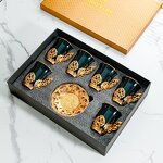 Tea Cup Set Manufacturer - Gold Ceramic Light Luxury Home English Afternoon High Appearance Level Exquisite Cup and Saucer