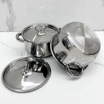 Kitchen Cookware Set Manufacturer - Multi-purpose Stainless Steel Induction Bottom Pots Pans for Gas for Home Cooking