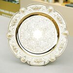 Charger Plates Manufacturer - 13inch Vintage Plastic Wedding Restaurant Table Decorative