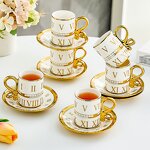 Coffee Cup Manufacturer - Ceramic Light Luxury High Value European High Grade Exquisite English Saucer Afternoon Tea Set