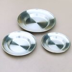 Serving Platters Manufacturer - Stainless Steel Plate Metal Camping Plates Large Silver Straw Hat Dinner Salad Plates