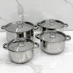 Kitchen Cookware Set Manufacturer - Multi-purpose Stainless Steel Induction Bottom Pots Pans for Gas for Home Cooking