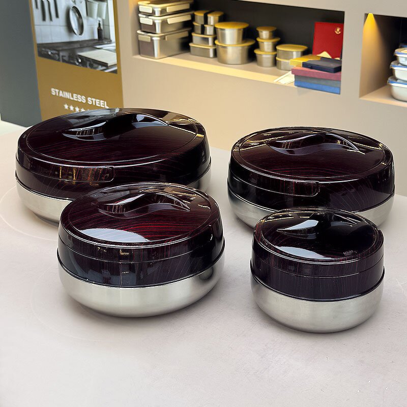 Food Warmer Casserole Manufacturer - Home Party Large Capacity 4PCS 2L+4L+6L+10L Stainless Steel