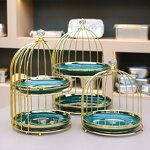 Cake Stand Manufacturer - Baking Tools Supplies Cake Table Decorating 3-tier Dessert Marble Snack Metal Bird Cage Rack