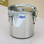 Storage Barrel Manufacturer - Stainless Steel 6L to 220L Kitchen With Lid Leakproof Cereal Container