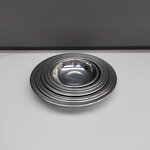 Metal Dinner Plate Manufacturer - Stainless Steel Polished Round Kitchen Plate Dish Dinnerware Baking Dishes