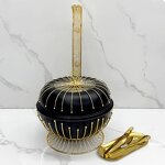 Chafing Dish Manufacturer - Hotel Restaurant Party 8L Stainless Steel Bead Hanging Stove Black Buffet with Alcohol Furnace