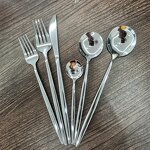 Tableware Set Manufacturer - High Quality Restaurant Hotel Wedding Silver Spoon Fork Knife Stainless Steel