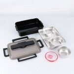 Lunch Box Set Manufacturer - Stainless Steel and Plastic Airtight Keep Food Hot Bento Food Storage Container