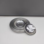 Metal Dinner Plate Manufacturer - Stainless Steel Polished Round Kitchen Plate Dish Dinnerware Baking Dishes
