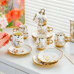 Coffee Cup Manufacturer - Ceramic Light Luxury High Value European High Grade Exquisite English Saucer Afternoon Tea Set