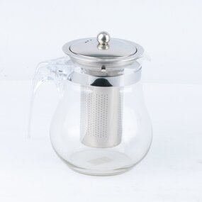 Glass Teapot Manufacturer - All-in-One and Tea Kettle Heatproof Borosilicate Glass With Removable Stainless Steel Loose Tea Infuser