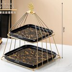 Cake Stand Manufacturer - New Design INS Creative Cake Decorations Birthday Party Supply Dessert Rack Afternoon Tea Iron Ceramics Multitier
