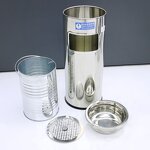 Trash Bin Manufacturer - Commercial Metal Outdoor Stainless Steel Ashtray Rubbish Can Waste Container