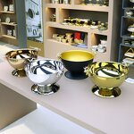 Wine Bucket Manufacturer - Big Ice Bowl Gold Regular Size Bar Chiller Champagne Beverage Cooler Party Ice Bowls