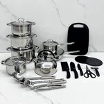 Kitchen Cookware Set Manufacturer - Multi-purpose Stainless Steel Induction Bottom Pots Pans for Gas for Home Cooking