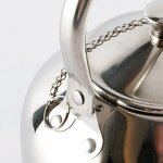 Tea Pot Manufacturer - High Quality 1.5L Stainless Steel Heat Water Modern Design for Home Kitchen Drinkware
