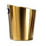 Ice Bucket Manufacturer - Party Essentials Stainless Steel New Strange Inclined Mouth Design Beer and Champagne Metal