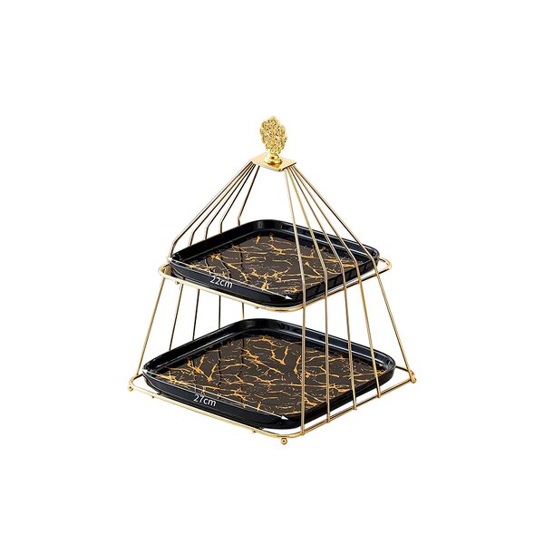 Cake Stand Manufacturer - New Design INS Creative Cake Decorations Birthday Party Supply Dessert Rack Afternoon Tea Iron Ceramics Multitier