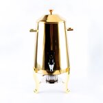 Hot Drink Dispenser Manufacturer - Gold Alcohol Heating Stainless Steel Juice Drink Silver Water With Faucet
