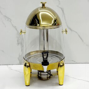 Juice Dispensers Manufacturer - Luxury Gold 12L Stainless Steel PC Drink Milk Coffee Soda Beverage Beer for Cafeteria