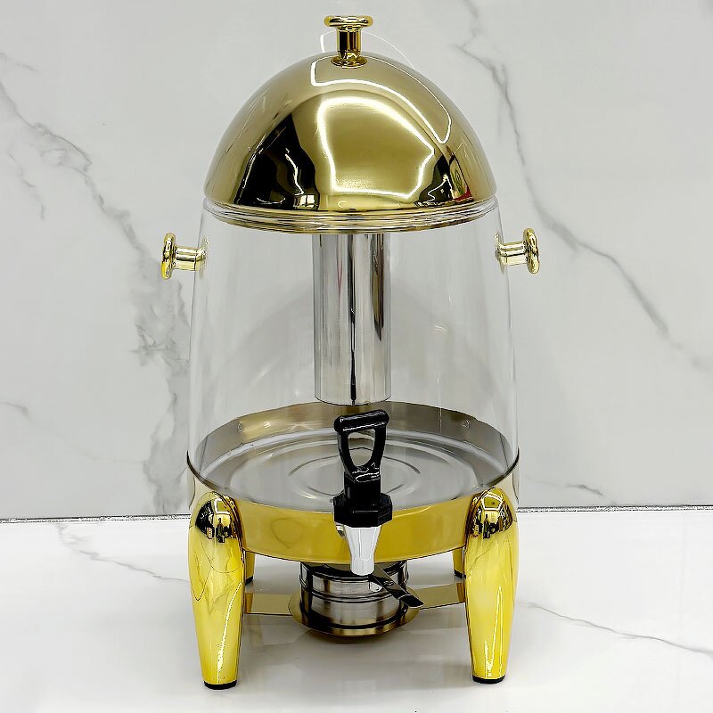 Juice Dispensers Manufacturer - Luxury Gold 12L Stainless Steel PC Drink Milk Coffee Soda Beverage Beer for Cafeteria