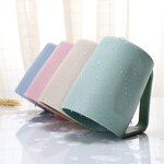 Gargle Cup Manufacturer - 2024 Popular Reusable Eco-Friendly Wheat Stalk for Washing Teeth Creative Sloping Mouth Upside Down