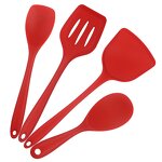 Pot Set Manufacturer - Hot Selling Non Stick 7 Heat Resistant Black Silicone Kitchenware Cooking Tools