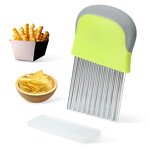 Potato Cutter Manufacturer - Hot Selling Stainless Steel Wavy Vegetable Food Slicer French Fry Crinkle