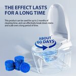 Toilet Bowl Cleaner Tablets Manufacturer - Blue Automatic Blue Bubbles Solid Block Cleaning