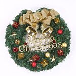 Christmas Wreath Manufacturer - New Autumn Plastic Decoration Garland Flowers With Red Bow