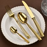 Flatware Set Manufacturer - 304 Stainless Steel Steak Knife and Fork Gift Box Imperial Court Retro Relief Palace