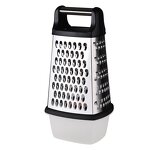 Box Grater Manufacturer - 4 Sides Multifunctional Cheese Zester Cheese Vegetable With Container