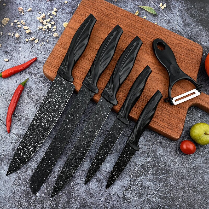 Knife Set Manufacturer - Professional Home Kitchen Chef Anti Mold of Six Pieces
