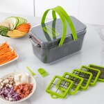 Vegetable Chopper Manufacturer - 22 in 1 Multifunctional Manual Kitchen Accessories Cutter Slicer Onion Dicer