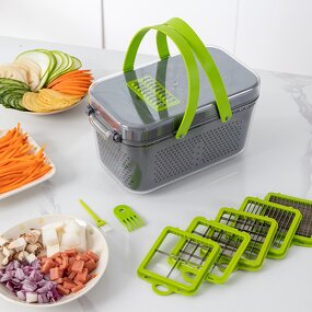 Vegetable Chopper Manufacturer - 22 in 1 Multifunctional Manual Kitchen Accessories Cutter Slicer Onion Dicer