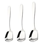 Dessert Spoon Manufacturer - 304 Stainless Steel Flat Bottom square Thickened Chinese