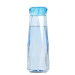 Glass Water Bottle Manufacturer - Eco-friendly Colored Crystal Sports with Diamond Cap