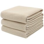 Kitchen Towel Manufacturer - Waffle Weave Custom Wholesale Sets 100% Cotton Soft Quick Drying Dish Towels